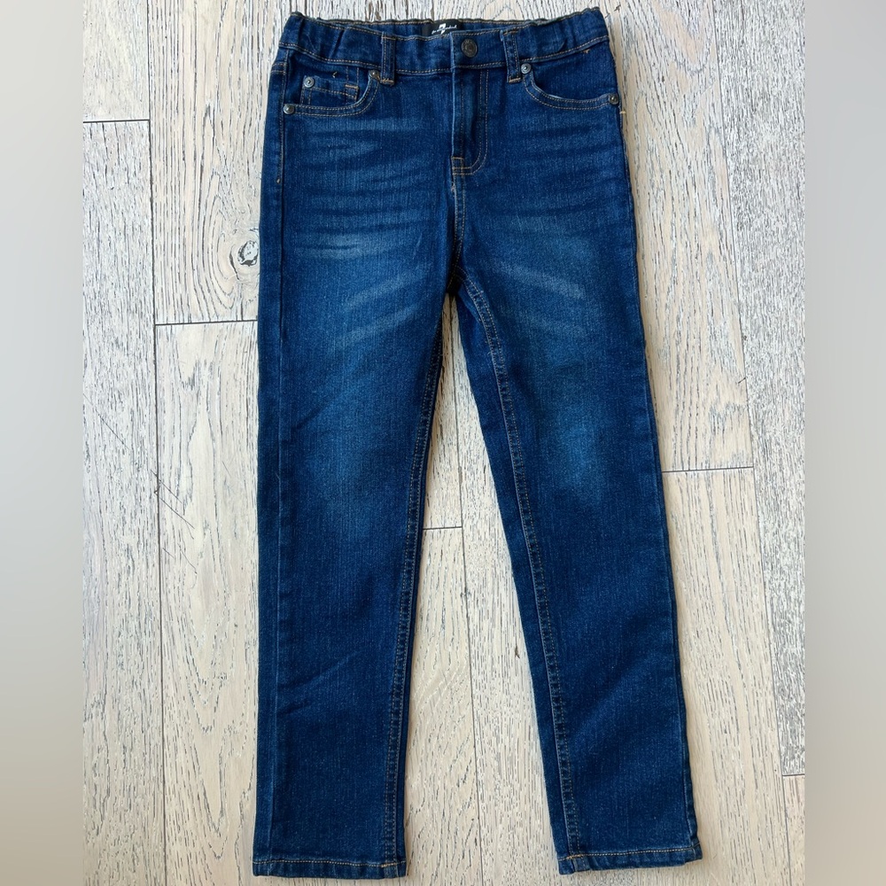 Boys 7 For All Mankind Dark Blue Slim Fit Jeans